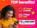 Go big with the TOP Team. 🔥  Enjoy the coolest benefits and take all the commissions. 🤑  Apply now at TPjobscolombia.com