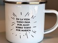 Dígalo con un vasito si no sabe cómo decirlo. Auto superación y coaching en vasito de #peltre