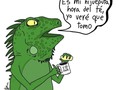 Sabiduría en iguana.