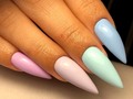 Uñas acrílicas en tonos pastel 💅💅💅 #uñasacrilicasantofagasta #uñasenantofagasta #thevintagesalon #lomejordeantofagasta ❤
