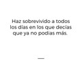Nunca te rindas.