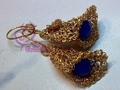 Calas en crochet #Toroenamoradoorfebre #Earring #Flover #jewelrydesign