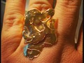 Anillo abstracto #Toroenamoradoorfebre #ring #goldsmith #metalsmith #hadmade #diseñovenezolano #diseñonacional #instamithy #abstracto