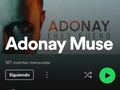 En Spotify también puedes darle play ⏯️ a la música de adonaymuse 🎤🇨🇱   🔗  MundoChannels 🌎