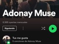 ¡ Ya son 15K en Spotify!! 🚀🚀  adonaymuse 🎤🇨🇱 MundoChannels 🌎