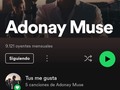 En Spotify ⏯️ ya son 18K !! 🚀🚀  adonaymuse 🎤🇨🇱 MundoChannels 🌎