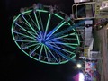 Blue and green Farris Wheel