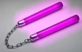 purple lightsaber nunchucks redgage