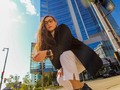 Don’t mess with girls that wear combat boots 🤜🏼🤜🏼🤜🏼. - I’m in love with this picture, Downtown Milwaukee is so pretty and I’m never gonna get tired of it, been wanting to take pictures downtown for a while, even though it was an extremely WINDY day, the photo shoot went alright 💃🏻🙊
