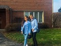 When mom and I wear the same baby blue color jackets 💙💙 we like to match sometimes