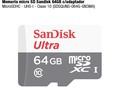 Memoria Micro Sd Sandisk 64gb Clase 10 Con Adaptador Sd $55.999
