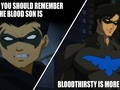 Nightwing meet Damian, Damian meet Nightwing.