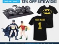 ONE DAY ONLY! 13% off Sitewide! …
