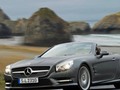 Mercedes-Benz SL-Class, SL 500, exterior . Combined fuel consumption: 9.2-6.8l/100km. Combined CO2 emission: 214-159 (g/km). The data do not relate to an individual vehicle and do not form part of the offer; they are provided solely for the purposes of comparison between different types of vehicles. The figures are provided in accordance with the German regulation “PKW-EnVKV” and apply to the German market only.