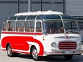 Setra S 6 from the Setra classic collection equipped with seating for use as a regular-service bus.