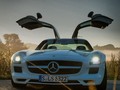 The early bird ... [complete the sentence in the comments] #mercedesbenz #sls #amg #gt #mercedes #sunrise #gullwing #white #mbfanphoto @log42