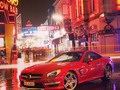 The Mercedes-Benz SL 63 AMG on the famous Hamburg Reeperbahn. Have you ever been there? Taken by @marioroman_pictures #mercedes #mercedesbenz #mbfanphoto #reeperbbahn #rain #wet #dollhouse #grossefreiheit #beatlesplatz #amg #roadster #v8 #hamburg