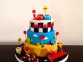 Pastel personalizado 3 pisos de cars con personajes en 3D hechos con mazapán  #valobo #cupcakes #cake #cars #rayomcqueen #pixar #disney #personalizado #dreams #sabor #magia #diseño. Sólo por encargos en la ciudad de Popayán. Información 3164962737 #whatsapp o por DM . . . #dessert #desserts #amazing #instagood #instafood #sweet #chocolate #cake #likesforlikes #likes4likes