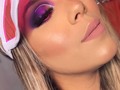 El color de hoy MORADO🟣 #colorsunionmakeup uds saben mi amor por este color😍. - Disfrute demasiado haciendo este look, salí de mi zona de confor esa rayita blanca en la cuenca😄 pero lo logré y morí con el resultado 😍. - Vayan a las cuentas de mis chiquis . @nessamakeup_beauty . @makeupsetglow . @yayomakeup . @guayoyomakeup . @guerrerakey . - Mi hermosa visera es de @bolsosverach la cual complementó este look del carajo😍. - CUENTENME QUE TAL LES PARECIÓ???🟣.