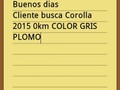 Info: 04248735687  #corolla #Toyota #2015 #busco
