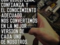 Con esta frase, comenzamos el día. Feliz día y éxitos para todos.  Frase: @luxury_vzla