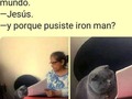 Mi hijo en catequesis....🤦🏻‍♂️🤦🏻‍♂️🤦🏻‍♂️ . #chistesmalos #humor #entornodivertido #ironman #meme #chistes #chistedeldia #Venezuela #españa #maracay #trescantos #madrid