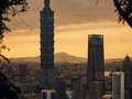 Taipei 101, seen from Elephant Mountain. Taipei, Taiwan. 2019.
