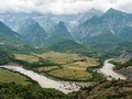 Vjosa river bend. Përmet, Albania. 2023.