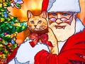 New artwork for sale! - "Santa Loves Kitty" - fineartamerica