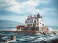 New artwork for sale! - "Rockland Breakwater Lighthouse Maine" - fineartamerica