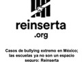 Casos de bullying extremo en México; las escuelas ya no son un espacio seguro: Reinserta    ● La Fiscalía del Estado de México obtuvo vinculación a proceso contra una adolescente de 14 años, tras acreditar su probable participación en el delito de homicidio calificado de la alumna Norma Lizbeth, de un plantel educativo de Teotihuacán, también menor de edad.  ● Exhortamos a las autoridades educativas (SEP) y de los distintos ámbitos de gobierno, a crear y promover programas de capacitación al personal docente, para que cuenten con las herramientas necesarias para identificar sintomatología de trauma por exposición a la violencia.  ● La exposición a la violencia a edades tempranas tiene como consecuencia problemas de salud mental en la niñez y la adolescencia, así como efectos negativos en el desarrollo neurológico, físico, emocional y social que impactan directamente en los procesos de adaptación y socialización (Martínez González et al., 2014).   #bullying #mexico #escuela @sepmx @gobierno.edomex @reinserta