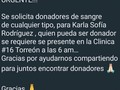 #vciudadanavtv #servicioalacomunidad #donarsangreesdonarvida #coahuila #durango #comarcalagunera   Buen día🙏‼️ Apoyemos porfis 🙏‼️ URGENTE!!!  Se solicitan donadores de sangre de cualquier tipo, para Karla Sofía Rodríguez, quien pueda ser donador se requiere se presente en la Clinica #16 Torreón a las 6 am… Gracias por ayudarnos compartiendo para juntos encontrar donadores 🙏🏻  Gracias 🙏  Comunicarse con Karla: 8713926468