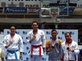 Podio de kata Campeonato Nacional Adulto, feliz de haber logrado este bronce estrenandome en la categoria, con rondas fuertes. @cleiverkarate1 ya solo me faltan 5 banderas para ganarte jajaja gracias pana y a @mfgalindokarate felicidades para ambos por esa final