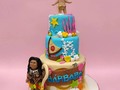 Moana para celebrar la vida de la preciosa Bárbara 🌸🌸🌸 #moanacake #tortademoana #fondantcake  #cabimas  #instacake  #hechoamano  #hechoconamor