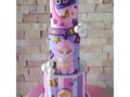 Luli Pampin para celebrar el primer añito de la preciosa Sami 💝 #lulipampincake #tortadelulipampin  #pintadoamano  #cabimas  #fondantcake  #celebracion  #hechoconamor  #instacake
