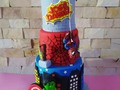 Los Vengadores para celebrar los 3 añitos del consentido José Daniel 🥳 #avengerscake  #tortadelosvengadores  #fondantcake  #cabimas  #hechoamano  #fondant  #instacake  #hechoconamor