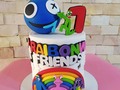 Celebrando la vida con Rainbow friends🥳  #rainbowfriendscake  #tortaderainbowfriends  #rainbowfriends  #fondantcake  #cabimas  #instacake  #celebracion  #hechoamano  #hechoconamor