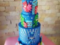 Héroes en pijamas para celebrar los 5 añitos del consentido Mateo🥳⭐️ #pjmaskcake #tortadeheroesenpijamas #pjmasks  #fondantcake  #cabimas  #instacake  #hechoconamor  #celebracion  #hechoamano  #fondant