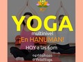 Hoy tenemos CLASES MULTINIVEL en @hanuman_yoga Te esperamos a las 6pm para mover todo tu organismo