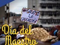 ¡Feliz día del Maestro a todos los formadores! Gracias por su dedicación permanente y educar el futuro de #Venezuela . No podemos volver costumbre que los docentes ganen 2$ al mes, que la lista escolar cueste 10 veces el salario mínimo y que más de 20% de los estudiantes no asistan a clases por falta de comida .  #Charallave #Miranda #Venezuela #YojanMorillo #15Ene
