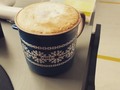 Un rico café cortado para seguir trabajando falta micho para terminar mi jornada con todo el power🦾🦾