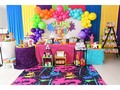 🍭🎉SLIME🎊💗Isabella cumple 7 años🎀🎁 y lo celebró con una divertida temática de colores🍭 Fotografia:@cespinosaworkshoot Reposteria:@reposterialubdy  Recreacion:@santiagomartinezrecreaciones