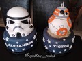 🤩🤩🤩 Quede Completamente enamorada de este Motivo!! #starwars que les parece el #bb8 y la máscara de #soldadodeasalto hechos en Torta 🤩🤩