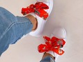 Nuevos modelos ❤️ . . . Atrévete a usar Tennis con trenzas estampadas